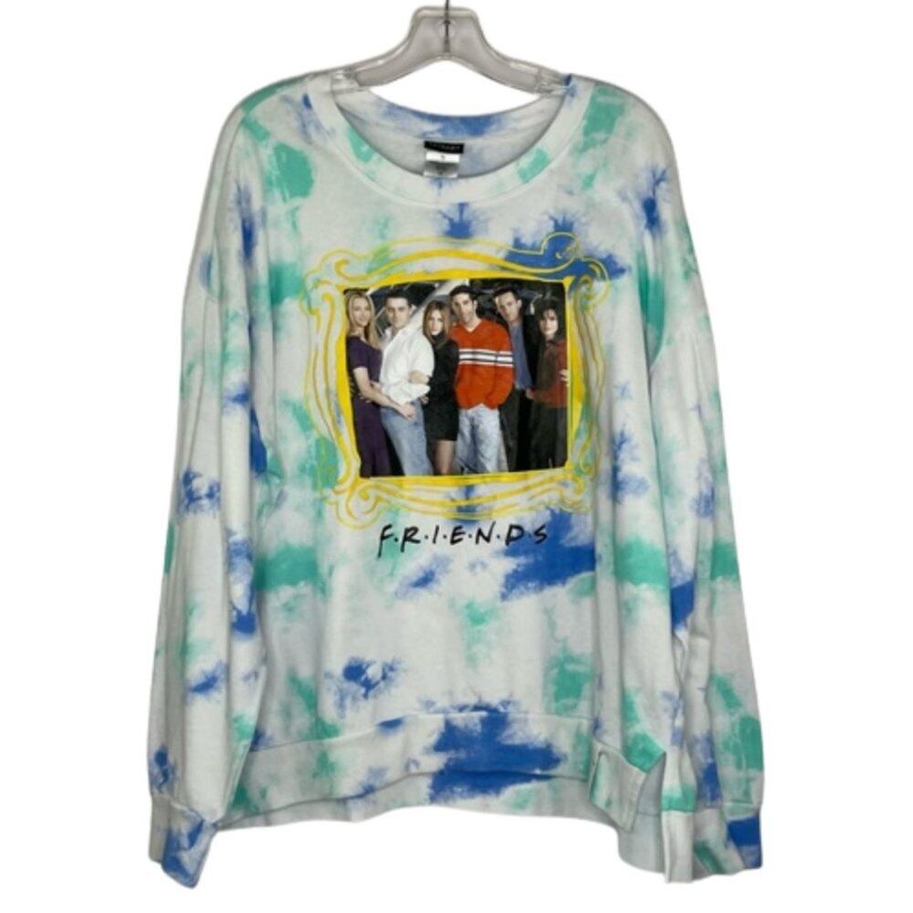 Friends tie dye pull over sweatshirt size XXL (19 Juniors)